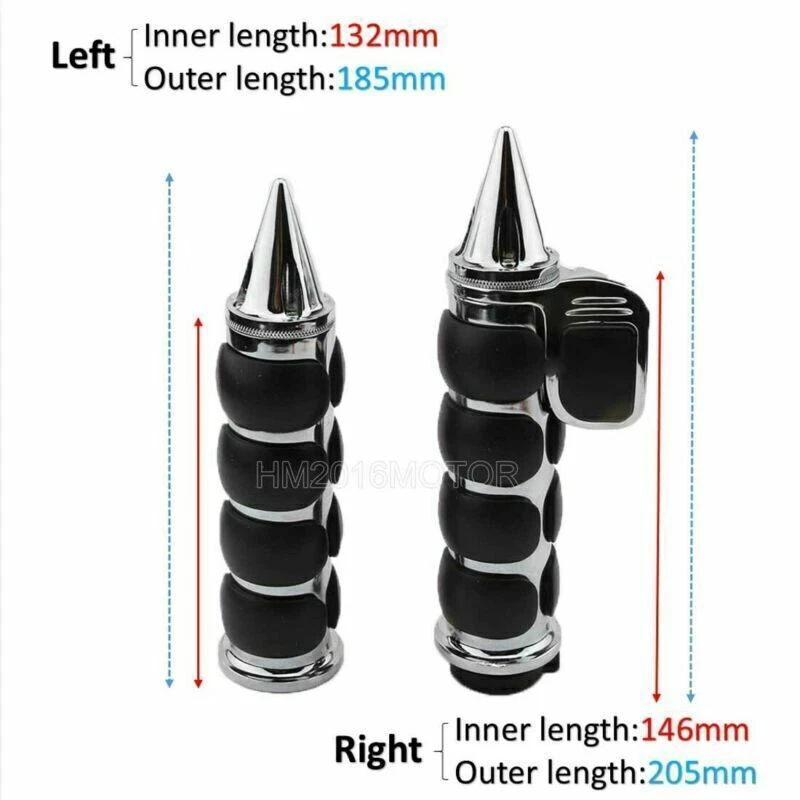 Punhos de mão de motocicleta 1" para Harley-Davidson Touring Sportster XL1200 883 - Imagem 2 de 4
