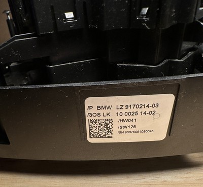 BMW E60 550 650 Steering Wheel Switches Switch Wiper 9170214 OEM 