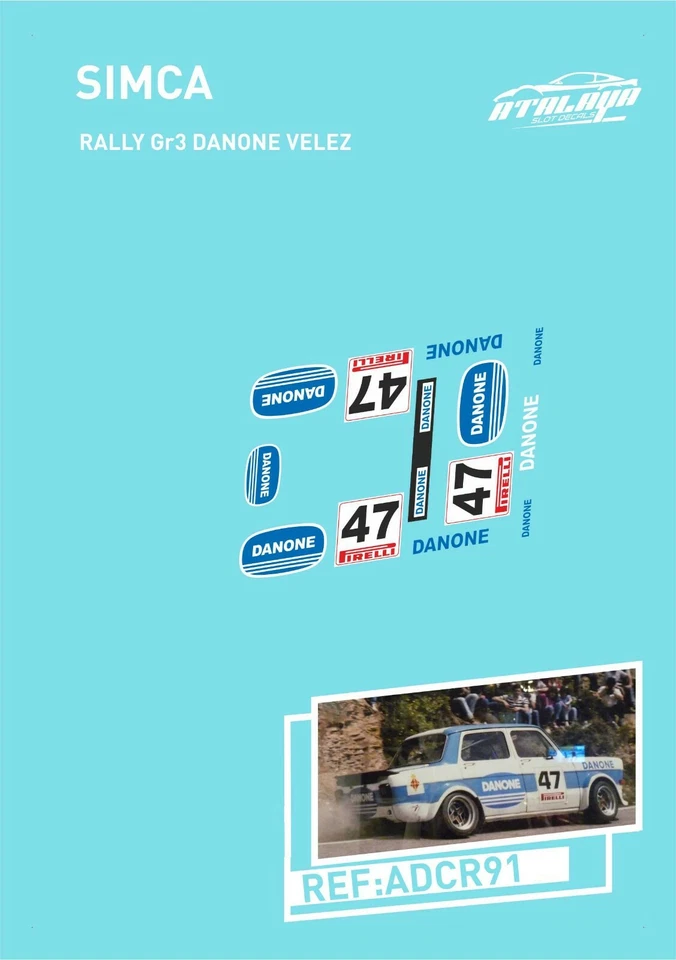 CALCAS SIMCA RALLY GR3 DANONE VELEZ