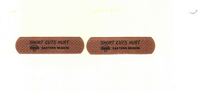 2 EASTERN REGION SAFETY BAND AID CONSOL COAL CO. COAL MINING STICKERS # 332
