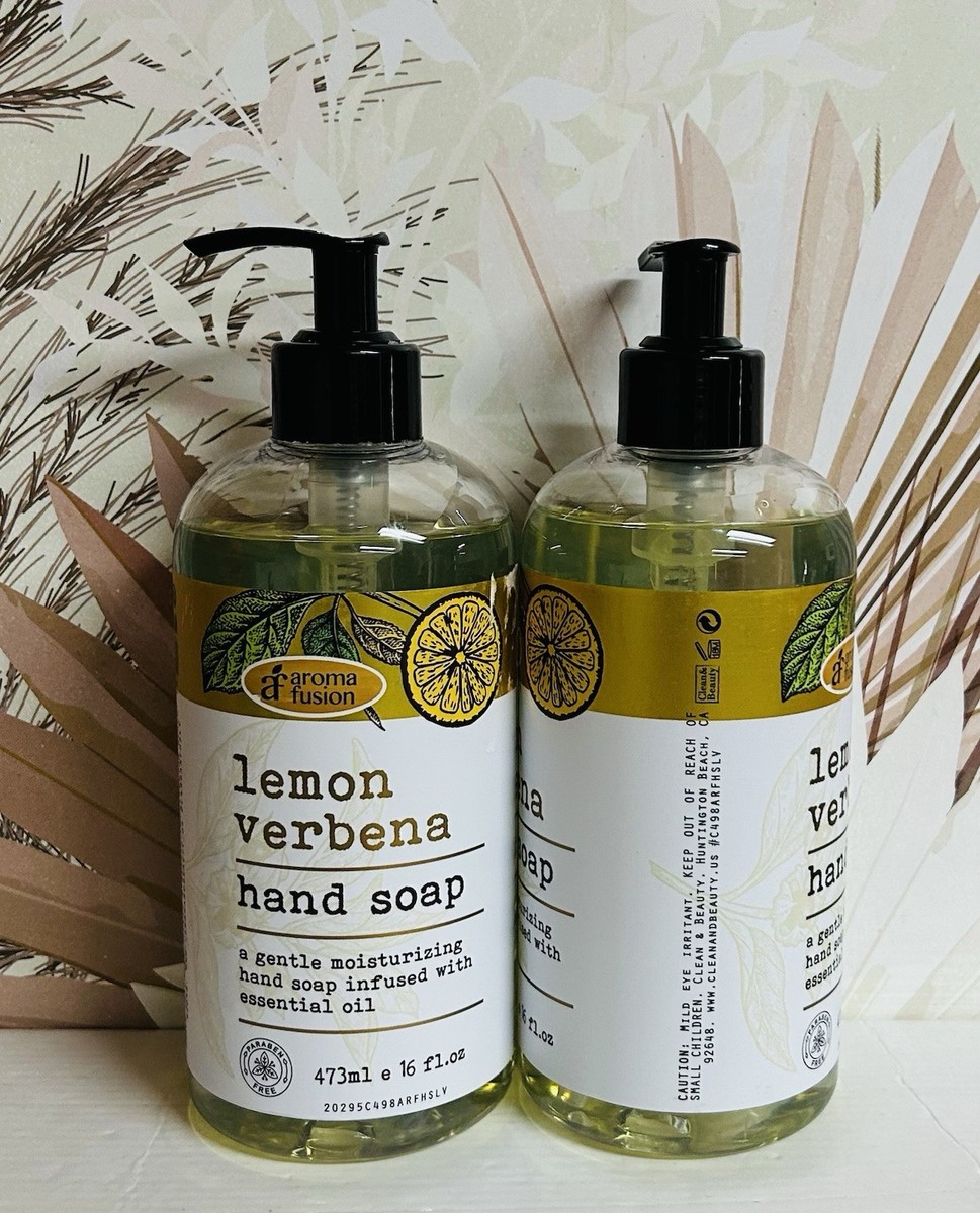 2-Pack Aroma Fusion ~ Lemon Verbena Hand Soap with Essential Oil