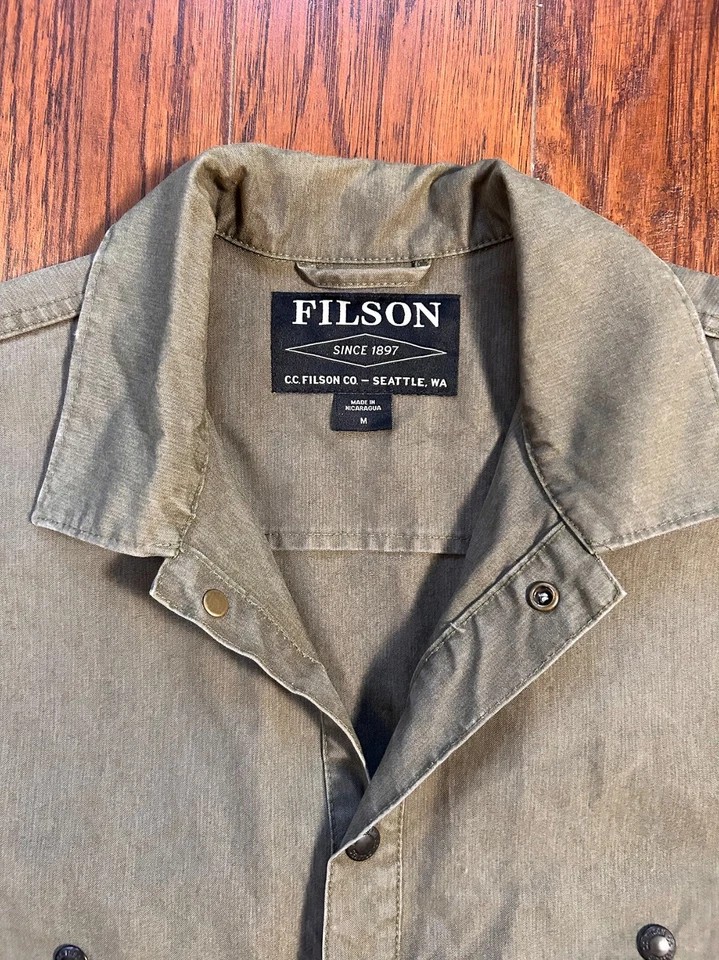 Camisa chaqueta de tela Filson Dry Cover M Foto 2 de 4