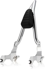 MoKitDora Sissy Bar 26" Passenger Meathook Backrest for Harley 18+ Softail