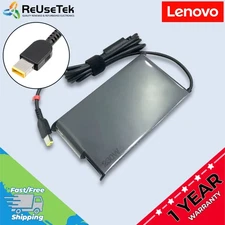 Genuine OEM Lenovo 230W AC Power Adapter Charger | Yellow Slim Square Tip