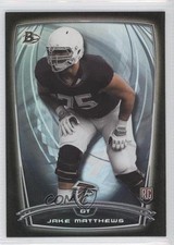 2014 Bowman Rookies Black Foil Jake Matthews #56 1if9