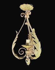 Lampadario Anni '30-'40/Ferro battuto/ H.60 Cm.