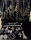 Great Sterling Silver and Signed Silver Tone Vintage Costume Jewelry Lot