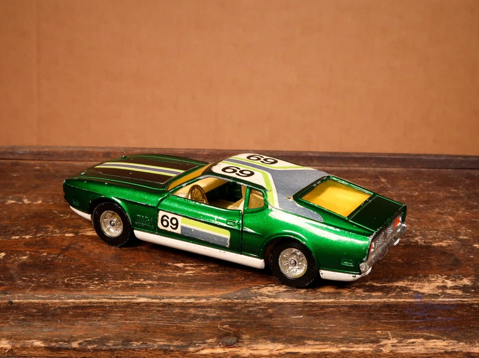 Corgi Toys Whizzwheels 329 Ford Mustang Mach 1 grün met. vintage diecast - Bild 2 von 4