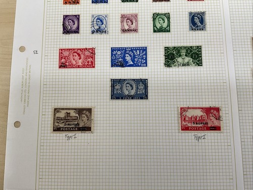 Estampillas británicas de PO en el extranjero en 8 hojas J1039 - Imagen 4 de 18