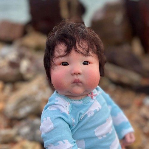 20inch Artist Finished Reborn Baby Doll Toddler Girl Rooted Hair Cloth Body Toy - Picture 4 of 4
