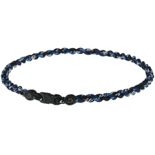 Phiten Tornado Titanium Necklace Navy/Black - 18 Inch
