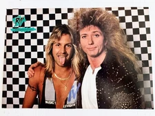 MOTLEY CRUE VINCE NEIL/WHITESNAKE DAVID COVERDALE~1988 CENTERFOLD POSTER PINUP