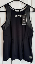 NEW Adidas Roland Garros Paris RGY3 Black Tank Top Tennis Y-3 Women's Size Med