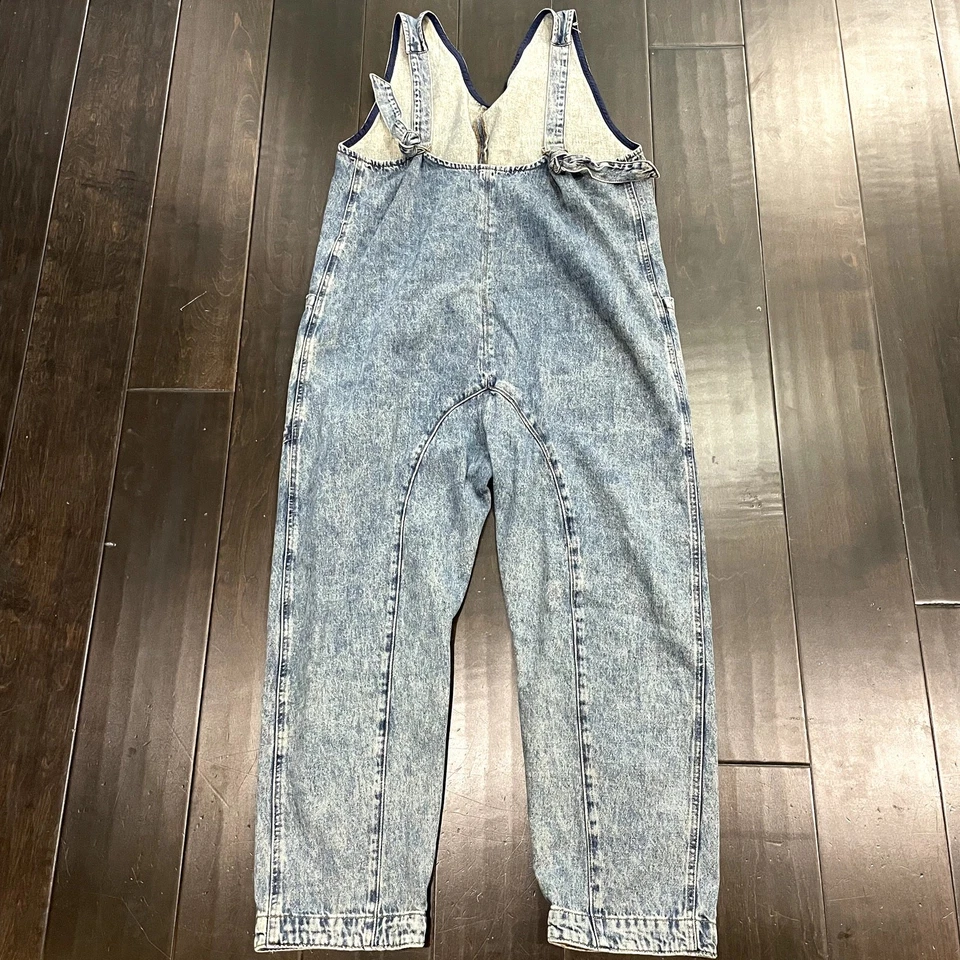 Женский комбинезон Free People We The Free High Roller из джинсовой ткани синий размер XL - Изображение 3 из 3