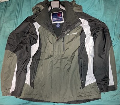 Free Country Green Mid Weight FCXtreme Fleece Lined Hooded Parka Winter Ski XXL