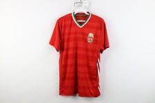 Vintage Y2K Mens Medium Striped Hungary National Team World Cup Soccer Jersey