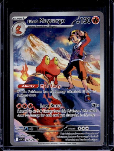 2026 Pokemon Ascended Heroes Ethan's Magcargo Illustration Rare #222/217