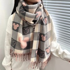 Luxury Winter Cashmere Scarf Women Warm Long Tassel Pashmina Shawl Thick Wrap
