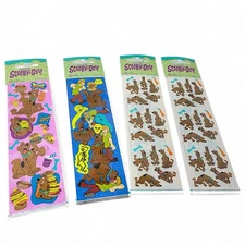 Vintage 1998 Cartoon Network Scooby-Doo Sandylion Sticker 1 Sheet Lot of 4 NOS