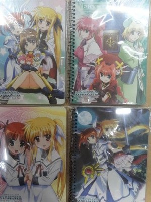 Magical Girl Lyrical Nanoha 2nd A's A6 Ring Notebook Set 4 Typen Sammlerstück