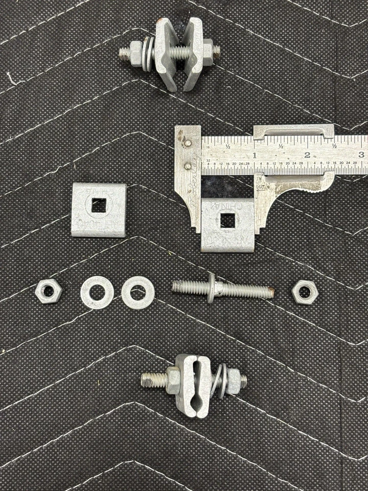 Cantidad 400 - Diamante #26-09015, abrazadera de alambre de amarre de cable "D", "tuerca de error" Foto 4 de 4