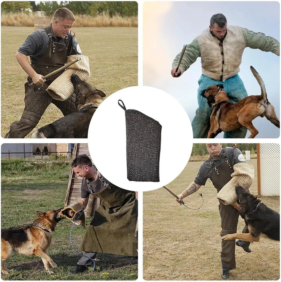 Manga para mordedura de perro, mangas de entrenamiento de perro protección de brazo para entrenamiento de perros grandes, Pr Foto 2 de 4