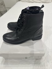 Moda In Pelle Women's Leather Boots Surestime Size 40 Suit 39 Small Fitting New