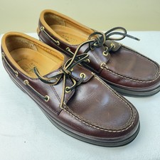 Top de cuero Sperry Gold Cup - Zapatos Sider Suelas Vibram Marrón Talla 9 M