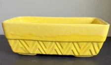 California Pottery Vintage Planter Yellow Mid Century Judy Of California USA