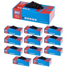 100 Black Disposable Large Nitrile Gloves Powder Free Latex Free Multi Purpose