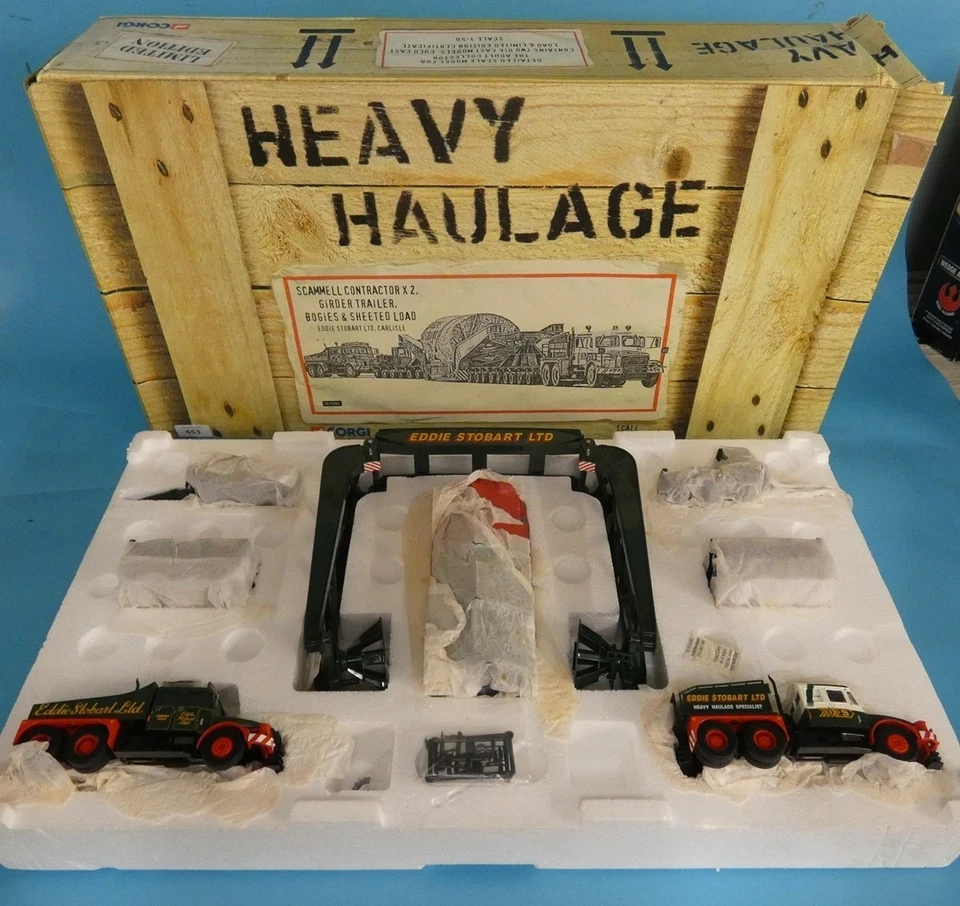 Corgi Heavy Haulage CC12305 Scammell Contractor x 2 & Girder Trailer - Stobart. - Image 2 of 4