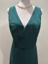 AMSALE Teal Sleeveless Bridesmaid Dress 95 Polyester 5 Spandex Size 18