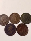 1902, 1903, 1905, 1906 & 1907 Indian Pennies