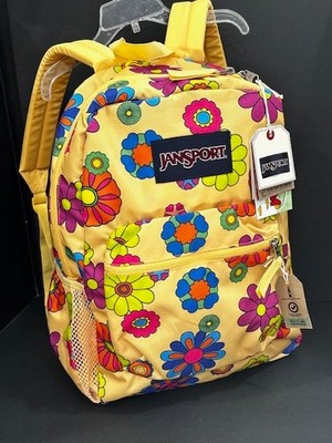 Yellow Jansport Backpack With Flowers JANSPORT SuperBreak Plus Sunflower Backpack WHITE COMBO ONESZ Yellow Jansport Backpack With Flowers JANSPORT SuperBreak Plus Sunflower Backpack WHITE COMBO ONESZ