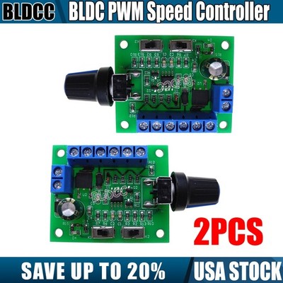 2PCS DC 8V-26V BLDC PWM Speed Controller DC Brushless Motor High-Frequency 20kHz