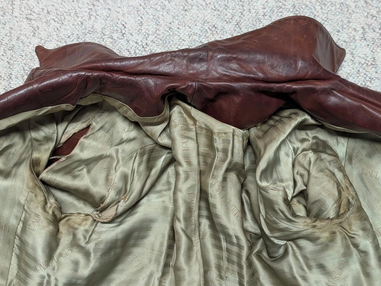 1950s vintage HORSEHIDE brown leather BELTED coat 38 jacket MOTORCYCLE norfolk image 11