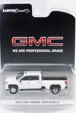 Greenlight Karson Exclusive 2022 GMC Sierra 3500 Dually White 1/64 51560-A