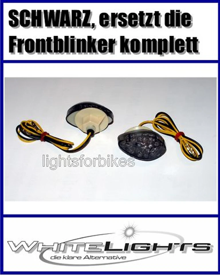 schwarze LED Verkleidungs Blinker Honda CBR VTR 125 600 1000 smoked signals - Bild 1 von 1