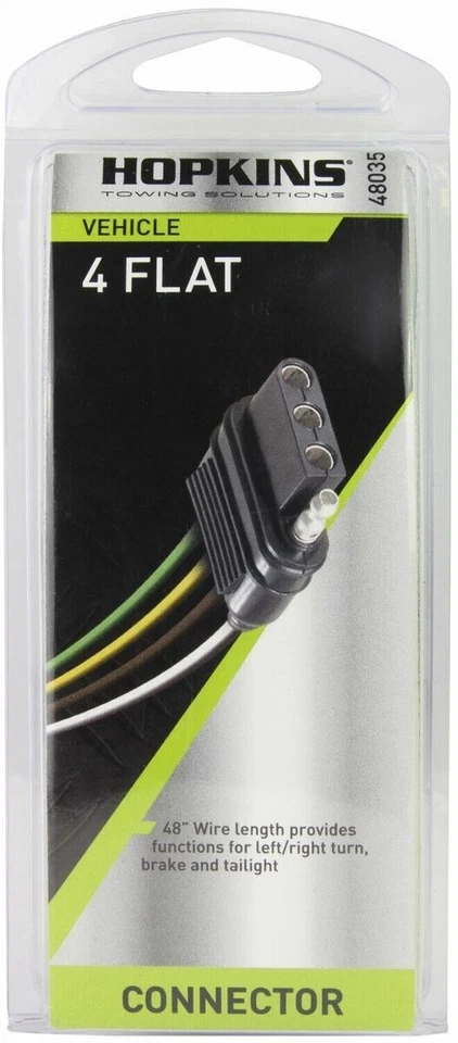 Conector de extremidade plana de veículo Hopkins Towing Solution 48035 4 fios - Imagem 3 de 4