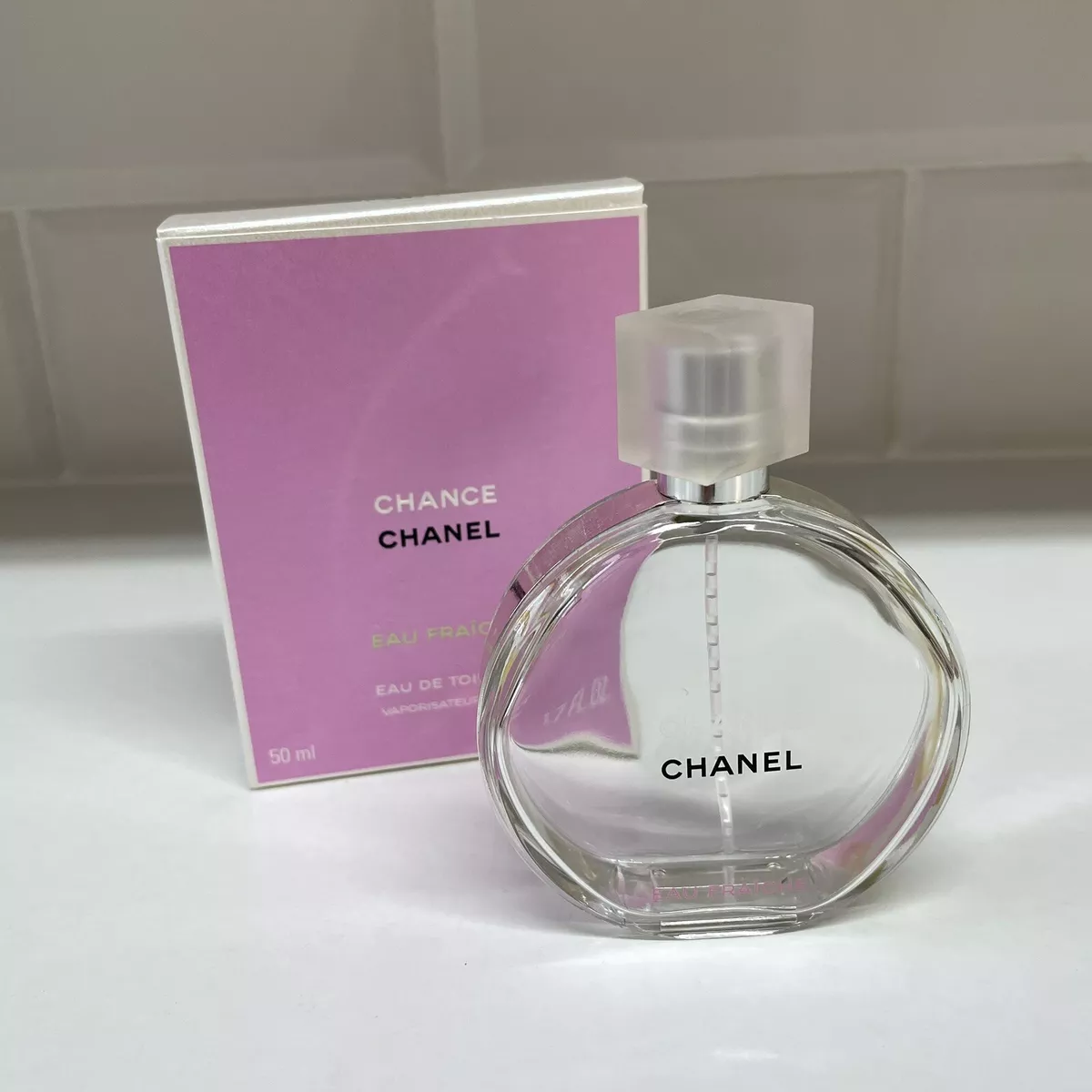 Chanel Chance Eau Fraiche EMPTY Bottle With Box 50ml Spray EDT Display or  Refill