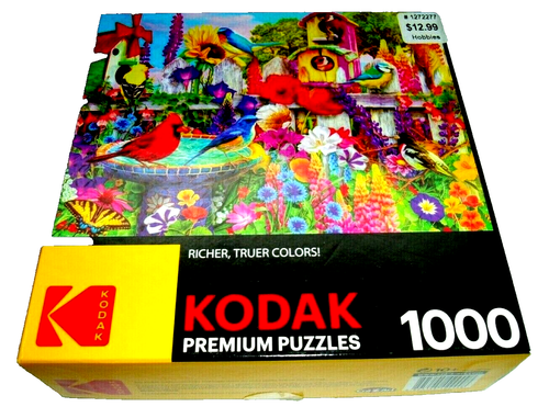 Puzzle "Bird Bath Garden" - di Kodak CraZArt - 1000 pezzi - 20" x 27" - anno 2020