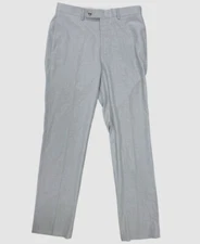 Calvin Klein Men's Gray Extra Slim Fit Dress Trousers Pants 32W 32L