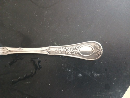 J.Holm Sterling Silver Teaspoon Floral Pattern - Picture 7 of 8