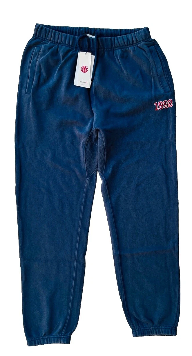 Element Unye Sweatpants Mens Small Black Cotton Brushed Loose Fit Joggers ELYFB0