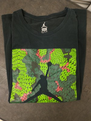 Nike Air Jordan Shirt Men XXL Black Dri 