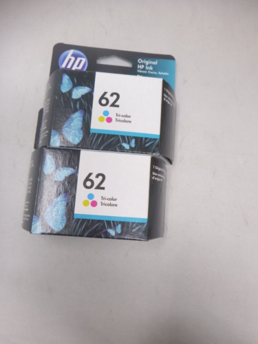 Paquete de 2 cartuchos de tinta de color HP #62 C2P06AN NUEVO CAJAS SELLADAS GENUINAS CADUCADAS - Imagen 1 de 1