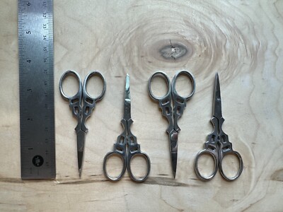 Lot 124 Embroidery Scissors Sewing Thread Snips Cutter Trimmer Tailor (4 Pairs)