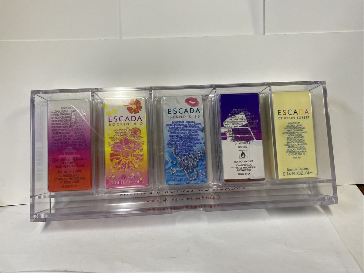 香水(女性用) Escarda perfume collectors Edition Escada Perfume Collector's Edition 5 Perfume Miniatures ( C ) | eBay