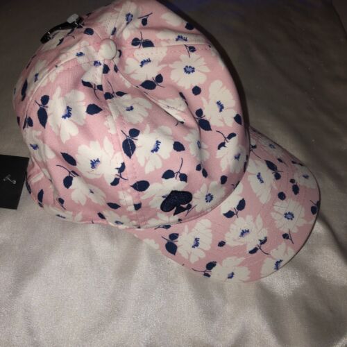 Kate Spade Pink Springtime Floral Print Baseball Cap Embroidered Logo OS NWT - Picture 9 of 16