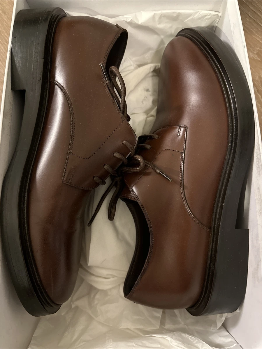 Balenciaga Leather Leather Derby Shoes 40 US 7 Brown | eBay